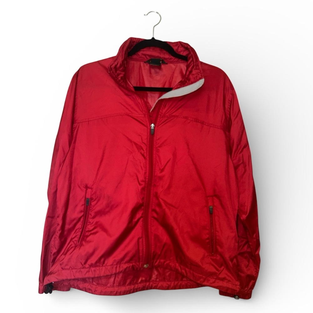 L.L Bean Women’s Red Windbreaker Jacket | Medium